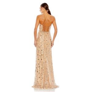 Mac Duggal | Dresses | Mac Duggal Nude Sequin Embellished Sleeveless